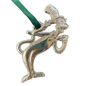 Dr. Seuss The Cat‎ In The Hat THE MISCHIEVIOUS 2003 Silver Plated Ornament